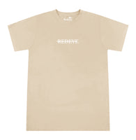 "SAND" Line-Through T-Shirt - 100% ORGANIC COTTON