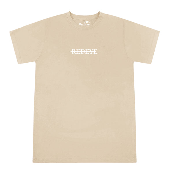 "SAND" Line-Through T-Shirt - 100% ORGANIC COTTON
